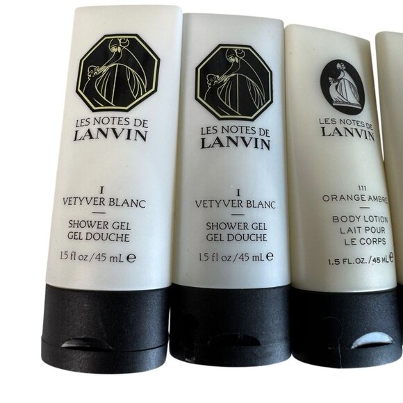 Lot of 5 Les Notes de Lanvin Travel Size Toiletries Shower Gel & Body Lotion 1.5 - Picture 4 of 5